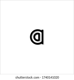 letter a lowercase monogram logo simple design isolated for identity or brand company business corporate