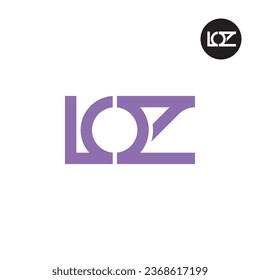 Letter LOZ Monogram Logo Design