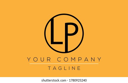 Diseño de logotipo LP, icono creativo moderno LP L P 