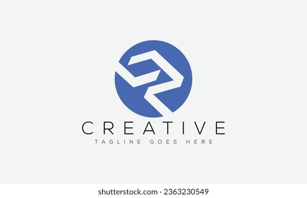 Ilustración vectorial de la plantilla de diseño del logotipo LP de la letra.
