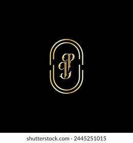 Letter LP logo design template with simple and unique