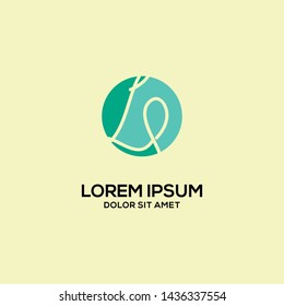 Letter LP logo template eps 10