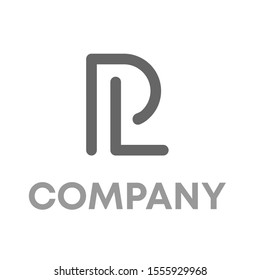 letter LP logo vector design template