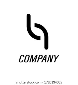 Letter LP Monogram typography logo
