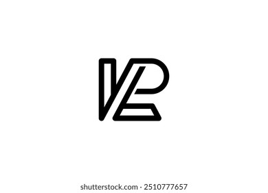 Letter LP or PL Logo Design Vector 