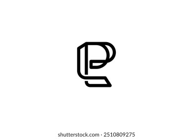 Letter LP or PL Logo Design Vector 