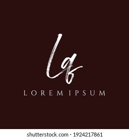 Letter LQ luxury logo design vector