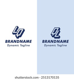 Letter LQ and QL 3D Monogram Logo, Suitable for business with QL or LQ initials