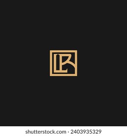 Letter LR Logo Simple Business Logo for Alphabet L and R,
