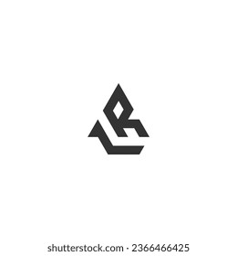 letter lr logo vector image
