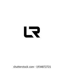 Letter LR monogram logo design vector