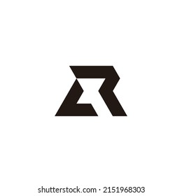  Buchstabe LR RL R Umrisssymbol, einfaches Logo
