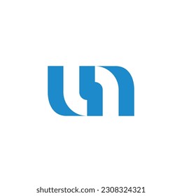 letter lr simple geometric negative space logo vector 