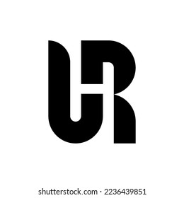Letter LR or UR creative monogram logo
