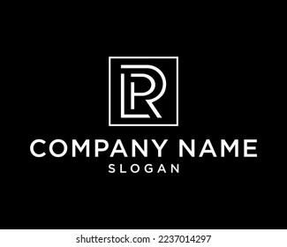 Letter LRP  Monogram Minimalist Line Simple Modern Minimal Contemporary Vector Logo Design
