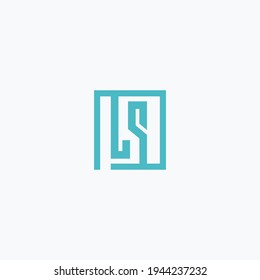 Buchstaben ls abstrakte Logo-Design Vektorgrafik-Vorlage