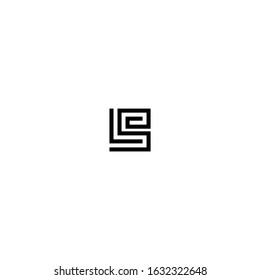 Letter LS monogram logo design vector