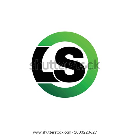 Letter LS simple logo design vector
