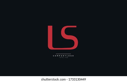Letra LS SL L S Logotipo Símbolo del vector de diseño alfabético