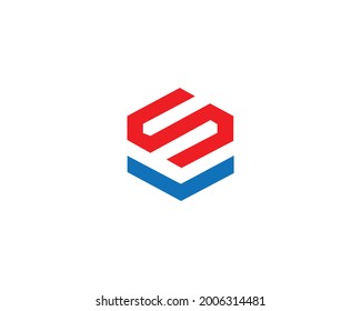Letter LS and SL logo icon design template element vector.