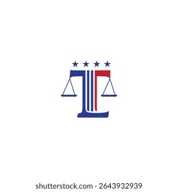 Letter LT Scale Symbol of the law logo and business card design. Logo can be used for firm, law office. Premium Vector. lady justice logo design inspirations.  Vector law firm logotype