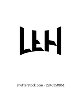 letter LtH unique logo vector