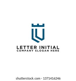 Letter LU Initial icon / Monogram.- Vector inspirational logo design - Vector