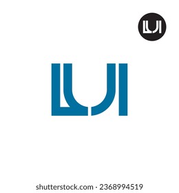 Letter LUI Monogram Logo Design