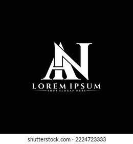 Letter AN luxury logo design vector
