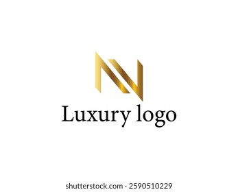 Letter luxury logo design vector