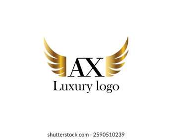 Letter luxury logo design vector