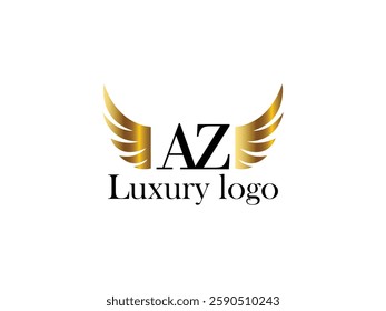 Letter luxury logo design vector