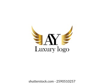 Letter luxury logo design vector