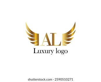 Letter luxury logo design vector