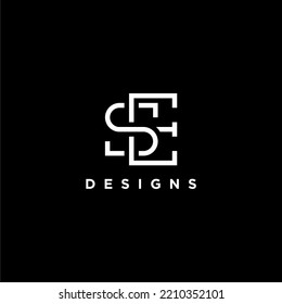 letter luxury monogram logo design