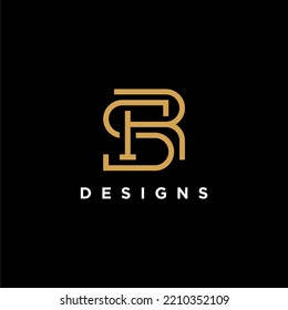 letter luxury monogram logo design