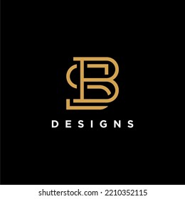 letter luxury monogram logo design