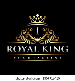 Letter E Luxury Royal Logo Stock Vector (Royalty Free) 1309915222