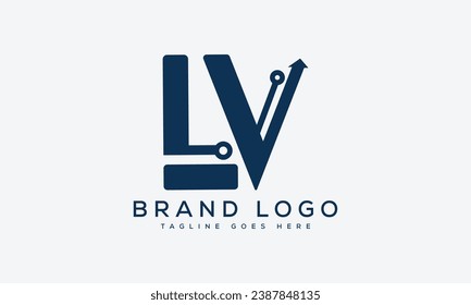 letter LV logo design vector template design for brand.