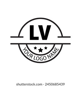 letter LV logo. LV. LV logo design vector illustration for creative company, business, industry
