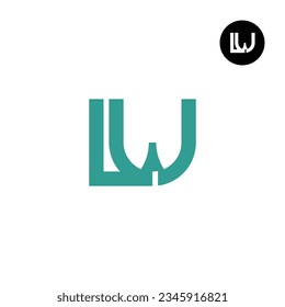 Diseño de logotipo de monograma de carta LW Único moderno