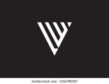 letter LW simple logo design and vector logo