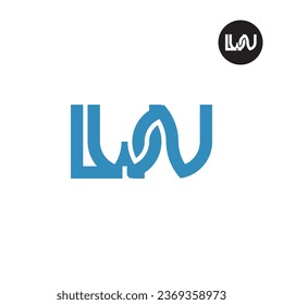 Letter LWN Monogram Logo Design
