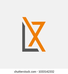 letter LX logo vector. logo alphabet vector