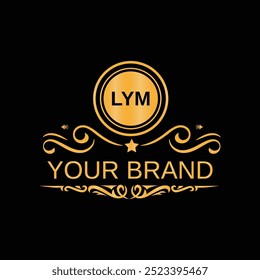 Letra LYM diseño de logotipo único para la conciencia de marca