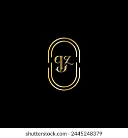 Letter LZ logo design template with simple and unique