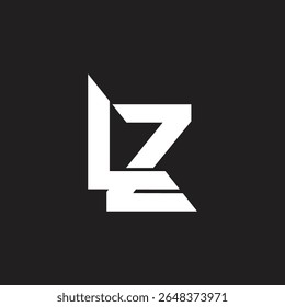 Letter LZ or ZL vector logo design inspiration.