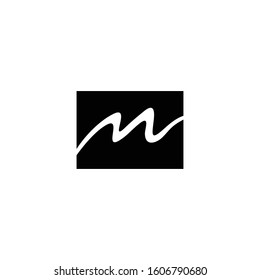 letter M abstract logo design vector