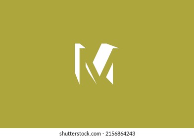 Letter M abstract logo design