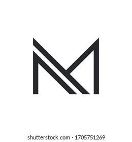 Letter M Abstract Logo Icon Design Stock Vector (Royalty Free ...